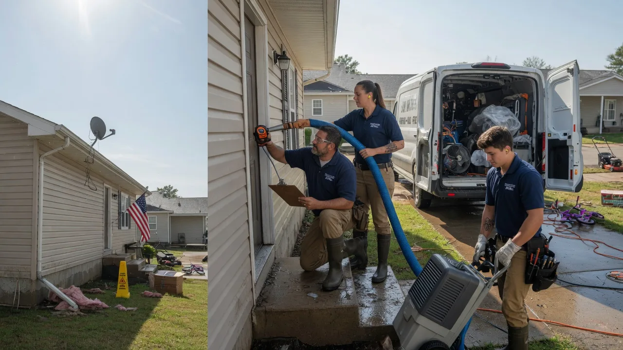 Ceiling Water Damage Restoration in Villa Ridge, IL near me